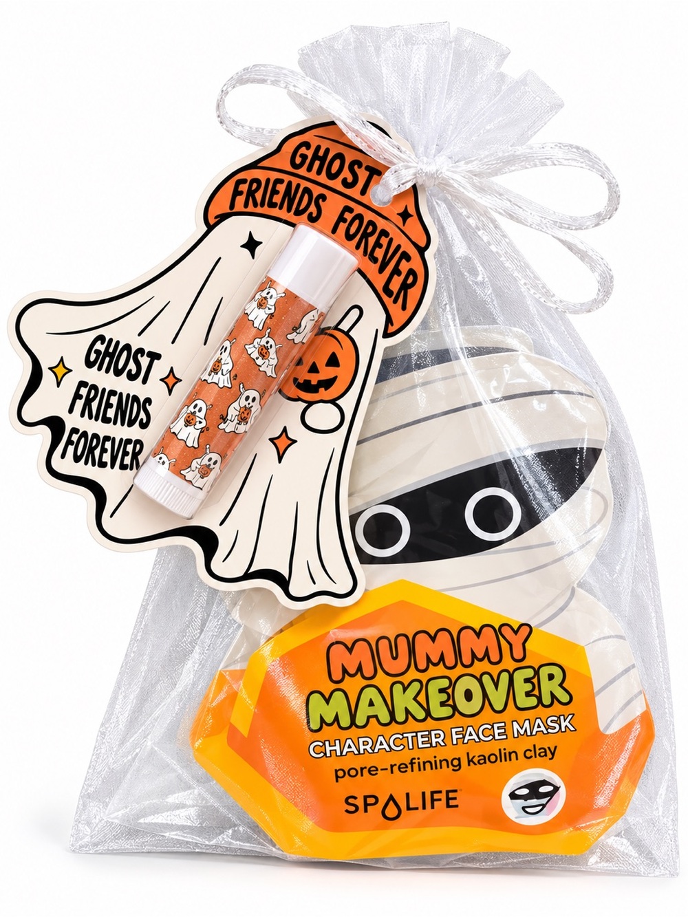 Halloween Sheet Masks and Lip Balm Set